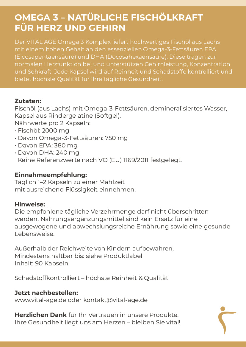 Omega 3 – Fischöl | 90 Kapseln