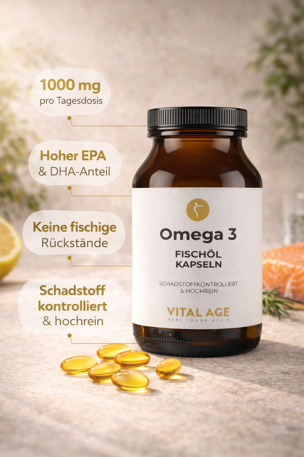 Omega 3 – Fischöl | 90 Kapseln