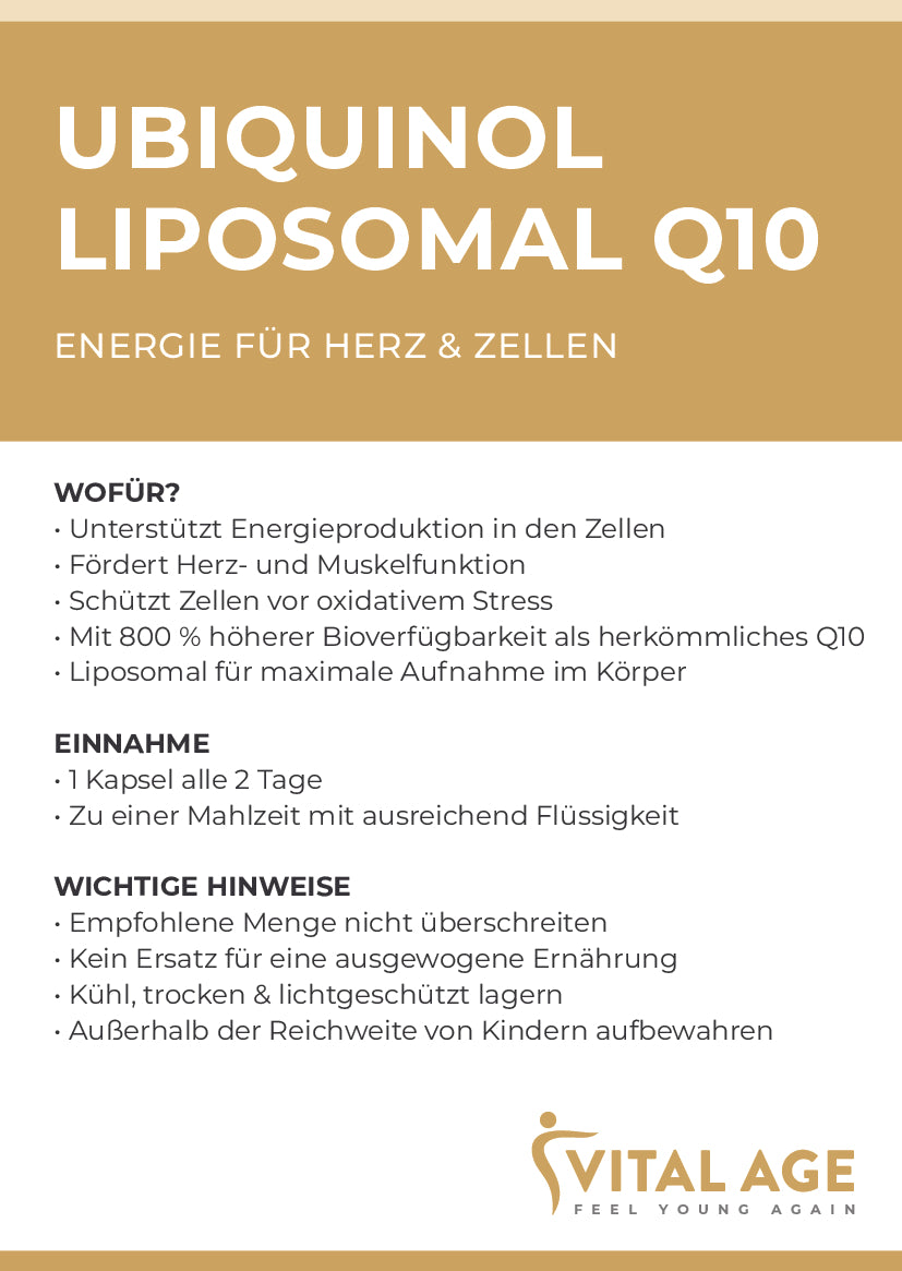 Ubiquinol Liposomal Q10 – 800 mg | 60 Kapseln