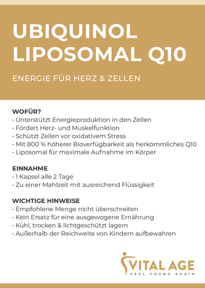Ubiquinol Liposomal Q10 – 800 mg | 60 Kapseln