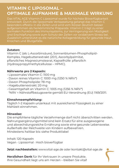Vitamin C Liposomal | 120 Kapseln