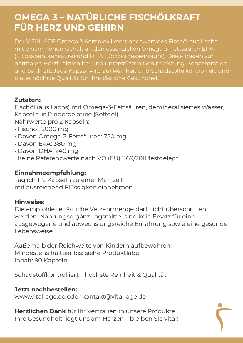 Omega 3 – Fischöl | 90 Kapseln
