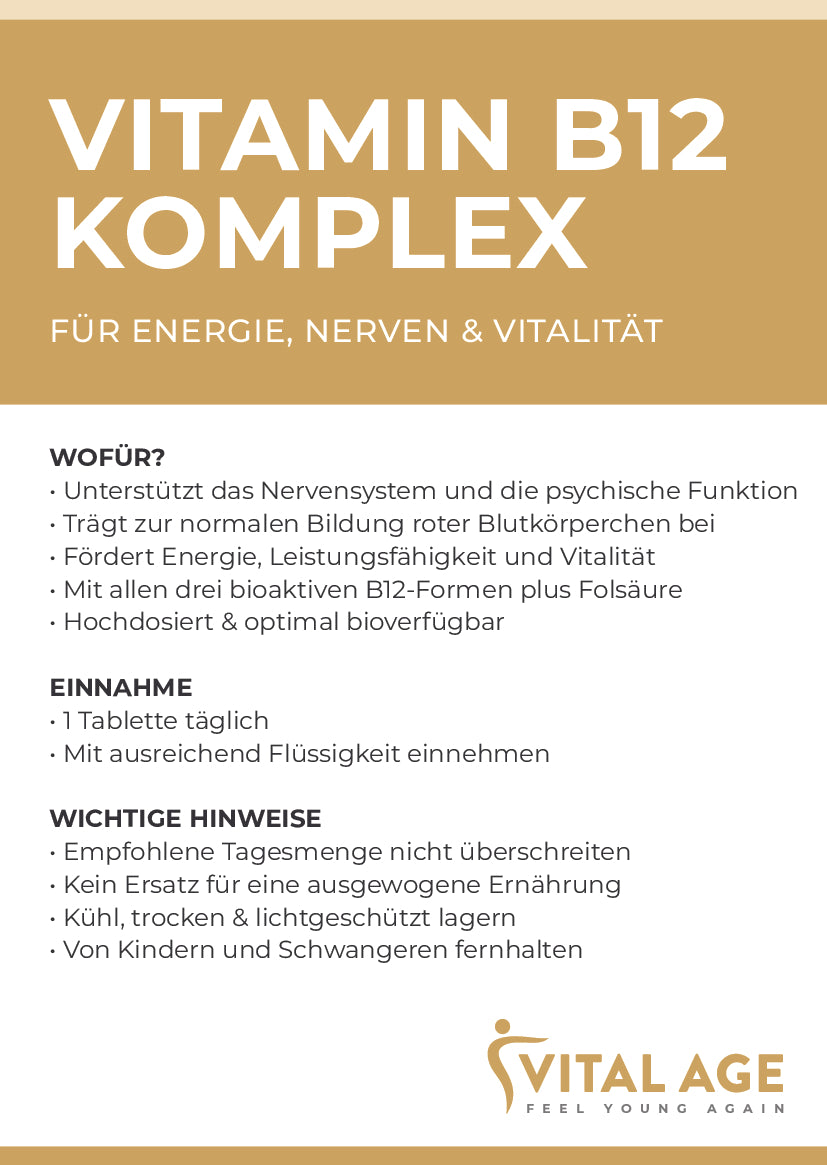 Vitamin B12 Komplex | 120 Tabletten