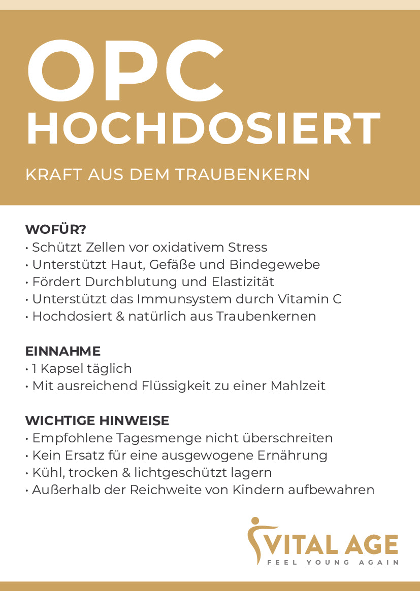 OPC – Traubenkernextrakt hochdosiert | 120 Kapseln