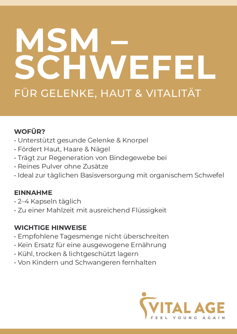 MSM Kapseln - Organischer Schwefel