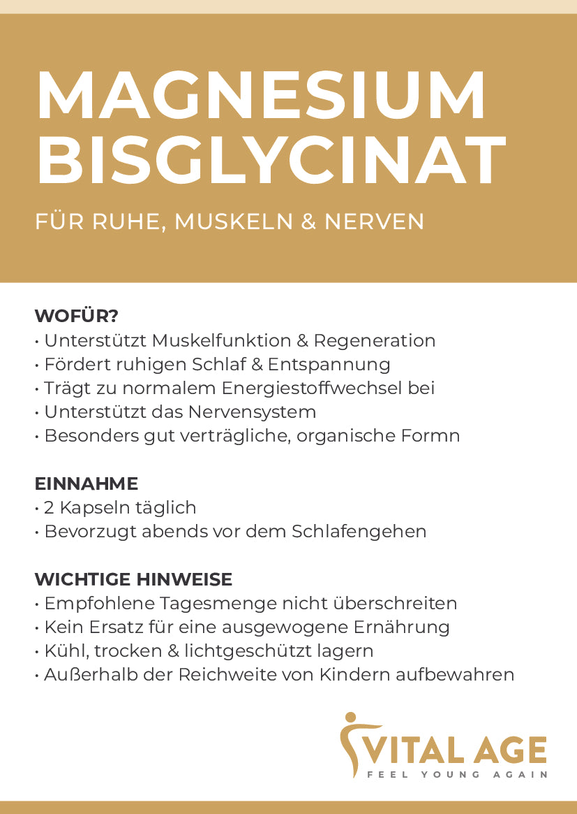 Magnesium Bisglycinat – 120 Kapseln