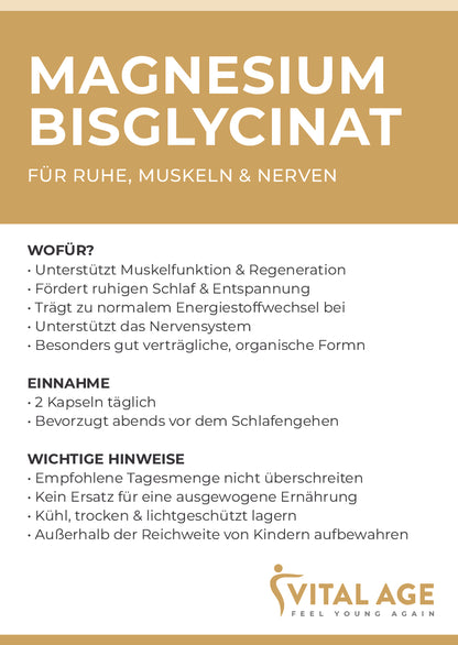 Magnesium Bisglycinat – 120 Kapseln