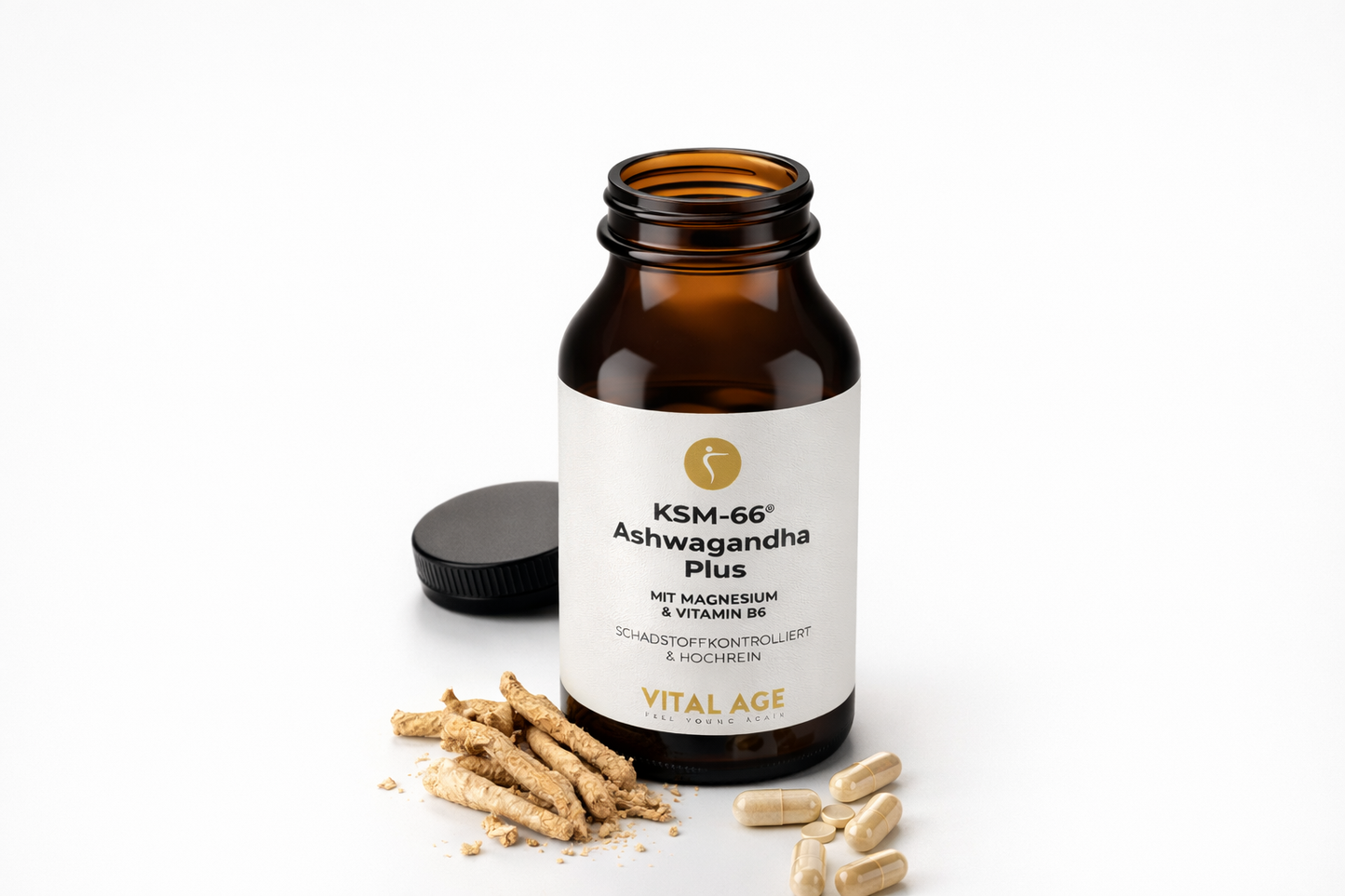 Ashwagandha plus | KSM-66® | 90 Kapseln